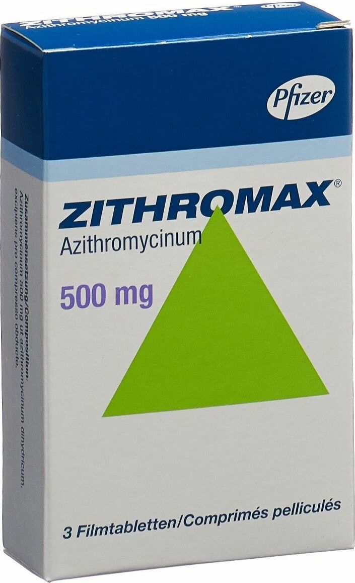 Zithromax Filmtabletten 500mg 3 Stück in der Adler Apotheke