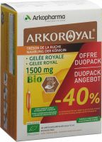 Produktbild von Gelee Royale Trinkampullen 1500mg Bio Duo 2x 20 Stück
