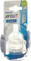 Product picture of Avent Philips Tee Sauger 2 Loch Silikon 2 Stück