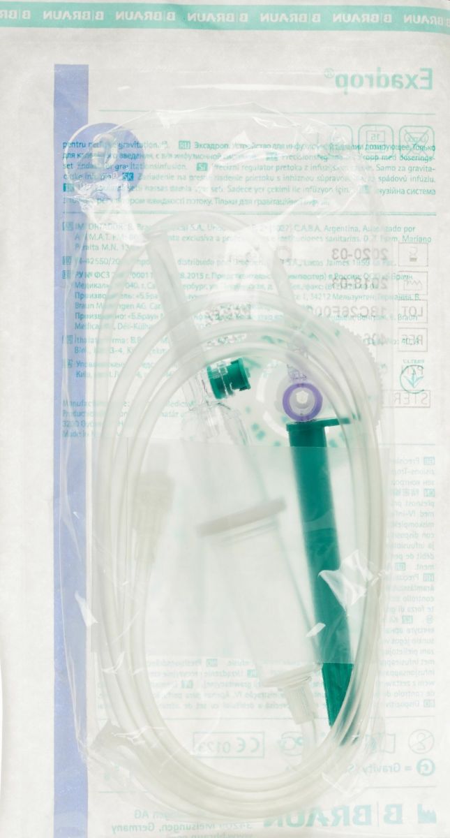 Exadrop Präzisions-Tropfenregler mit Infusionsbesteck 150cm in der ...