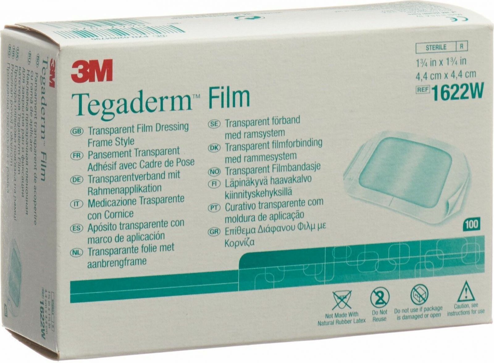 3M Tegaderm Film Wundverband 4.4x4.4cm 100 Stück in der Adler Apotheke