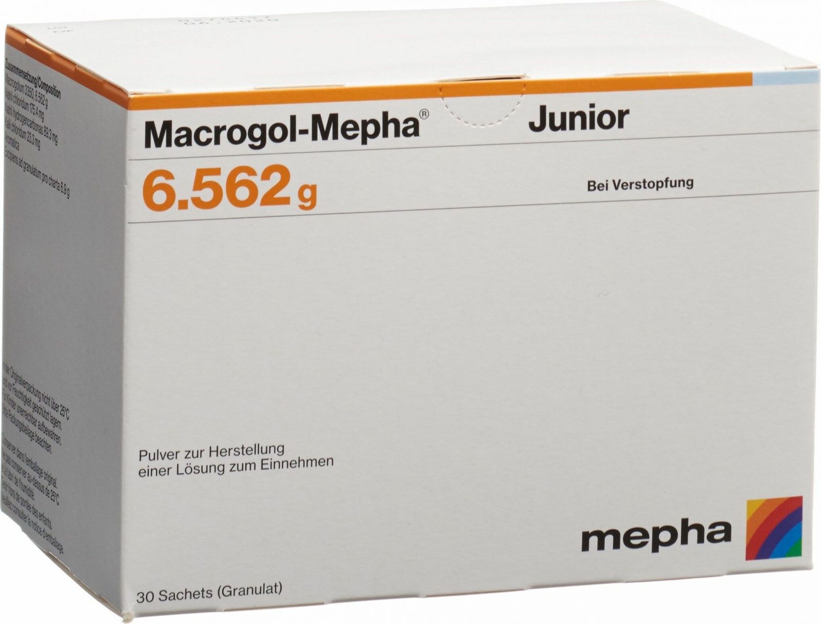 Macrogol Mepha Junior Pulver Beutel 30 Stück in der Adler Apotheke