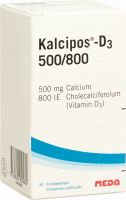 Produktbild von Kalcipos-d3 Filmtabletten 500/800 Dose 30 Stück