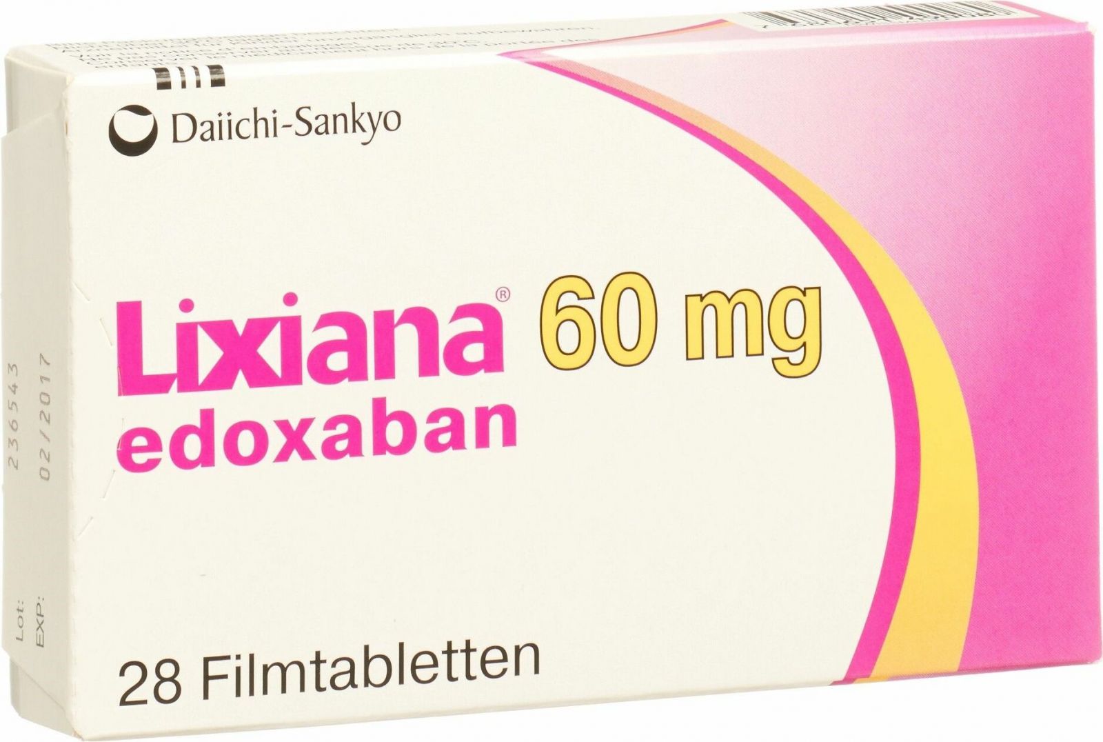 Lixiana Filmtabletten 60mg 28 Stück in der Adler Apotheke