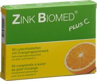 Produktbild von Zink Biomed Plus C Lutschtabletten Orange 50 Stück