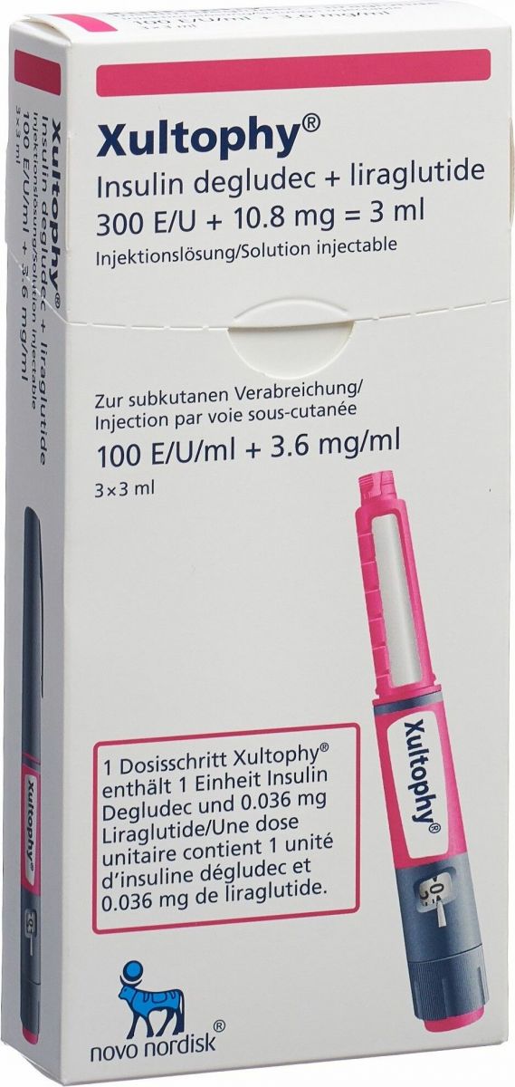 Xultophy 100e/ml 3.6mg/ml (neu) 3 Fertpen 3ml in der Adler Apotheke