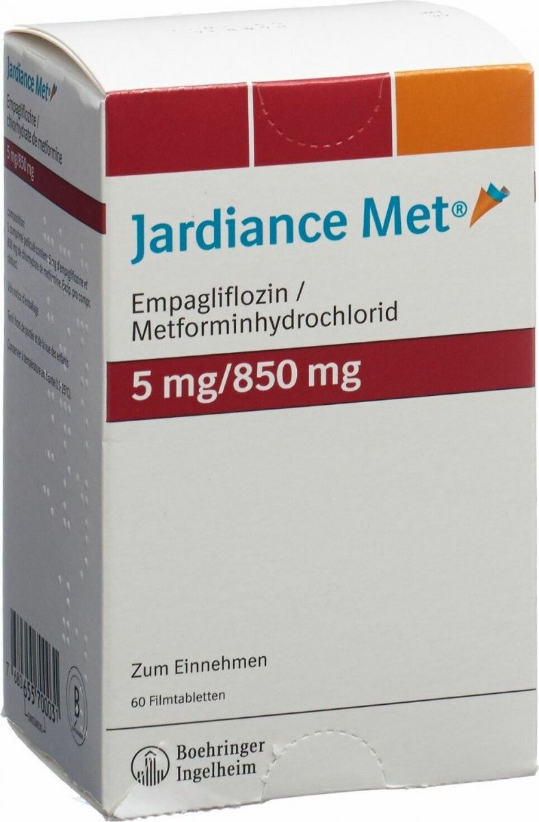 Jardiance Met Filmtabletten 5/850mg 60 Stück in der Adler Apotheke