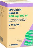 Produktbild von Epirubicin Sandoz 200mg/100ml Durchstechflasche 100ml