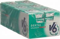 Produktbild von V6 Dental Care Kaugummi Spearmint Fluoride 24 Box