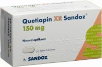 Produktbild von Quetiapin XR Sandoz Retard Tabletten 150mg 60 Stück