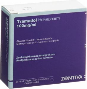 Immagine del prodotto Tramadol Helvepharm 100mg/ml (neu) 3x 10ml