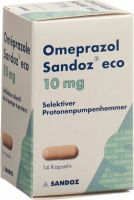 Produktbild von Omeprazol Sandoz Eco Kapseln 10mg Dose 14 Stück