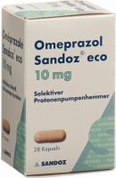 Produktbild von Omeprazol Sandoz Eco Kapseln 10mg Dose 28 Stück