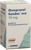Produktbild von Omeprazol Sandoz Eco Kapseln 10mg Dose 100 Stück