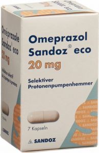 Immagine del prodotto Omeprazol Sandoz Eco Kapseln 20mg Dose 7 Stück
