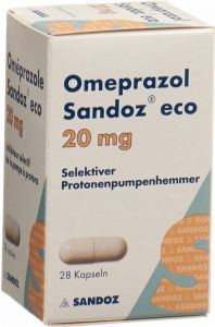 Produktbild von Omeprazol Sandoz Eco Kapseln 20mg Dose 28 Stück