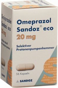 Produktbild von Omeprazol Sandoz Eco Kapseln 20mg Dose 56 Stück