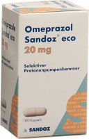 Product picture of Omeprazol Sandoz Eco Kapseln 20mg Dose 100 Stück