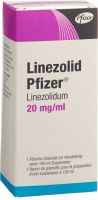 Product picture of Linezolid Pfizer Granulat 20mg/ml Pulver Suspension Flasche 150ml