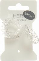 Produktbild von Herba Sport Haarbinder ? 3.8cm Transparent 2 Stück