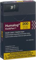 Produktbild von Humalog Kwikpen Injektionslösung 200 Ie/ml 5 Fertigspritzen 3ml