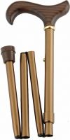 Produktbild von Gastrock Faltstock 85-95cm 4f Alu Bronze Derby