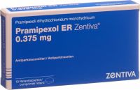 Immagine del prodotto Pramipexol ER Zentiva Retard Tabletten 0.375mg 10 Stück