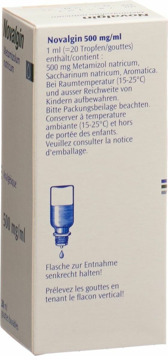 Novalgin Tropfen 0.5g/ml 20ml in der Adler Apotheke
