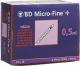 Produktbild von BD Microfine+ U100 Insulin Spritzen 0.30mm x 8mm 100x 0.5ml