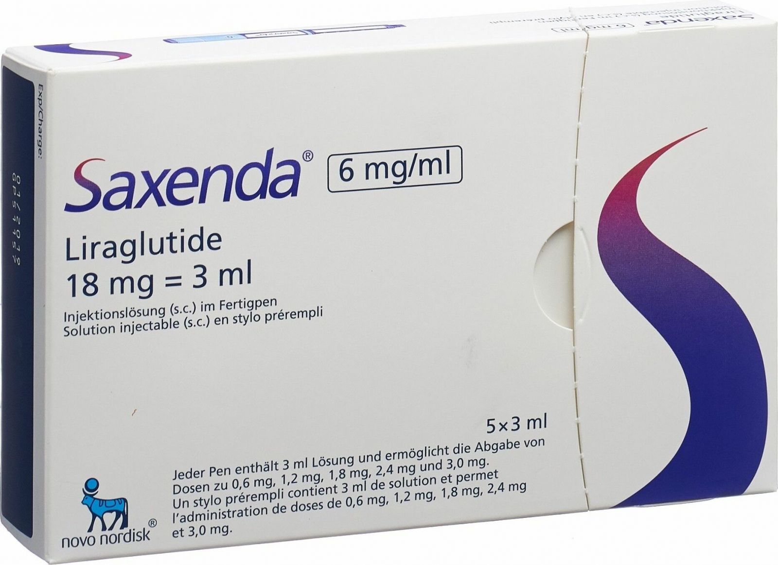 Saxenda Injektionslösung 6mg/ml 5 Fertpen 3ml in der Adler Apotheke