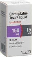 Produktbild von Carboplatin Teva Liquid 150mg/15ml Durchstechflasche