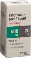 Produktbild von Irinotecan Teva Liquid 500mg/25ml Durchstechflasche