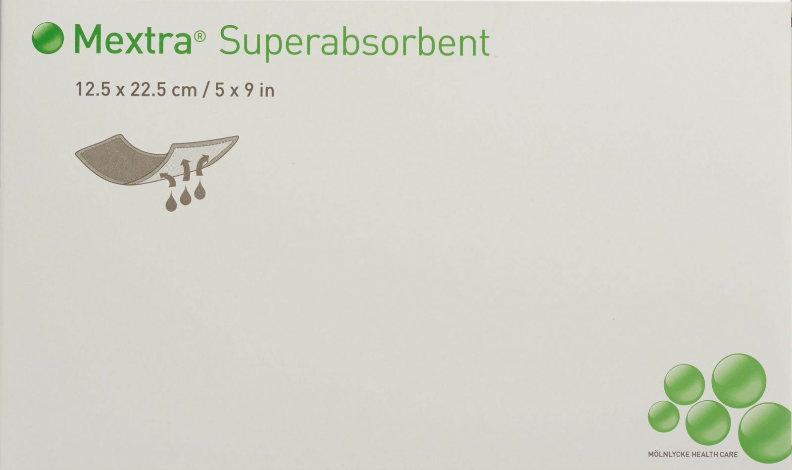 Mextra Wound Dressings Mextra Superabsorbent Wound Dressing - 5x5 Inch Box Of ...
