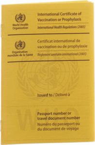 Produktbild von WHO Impfausweis International Gelb