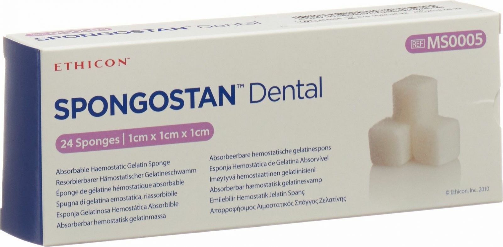 Spongostan Dental 1x1x1cm 24 Stück in der Adler Apotheke