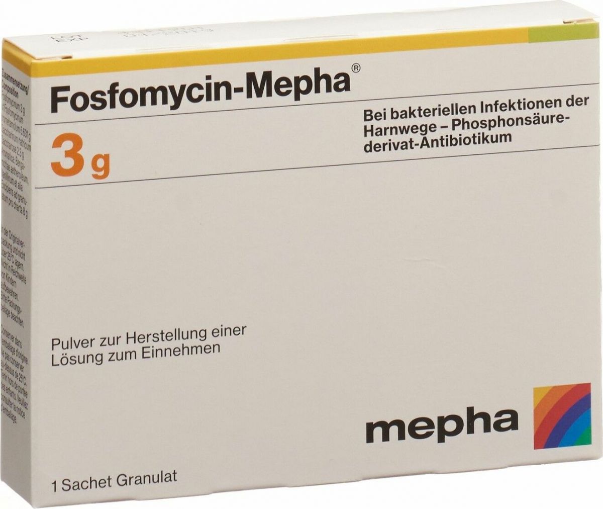 Fosfomycin Mepha 3g Pulver für Lösung Zum Einnehmen B in der Adler Apotheke Fosfomycin Mepha 3g Pulver für Lösung Zum Einnehmen B in der Adler Apotheke