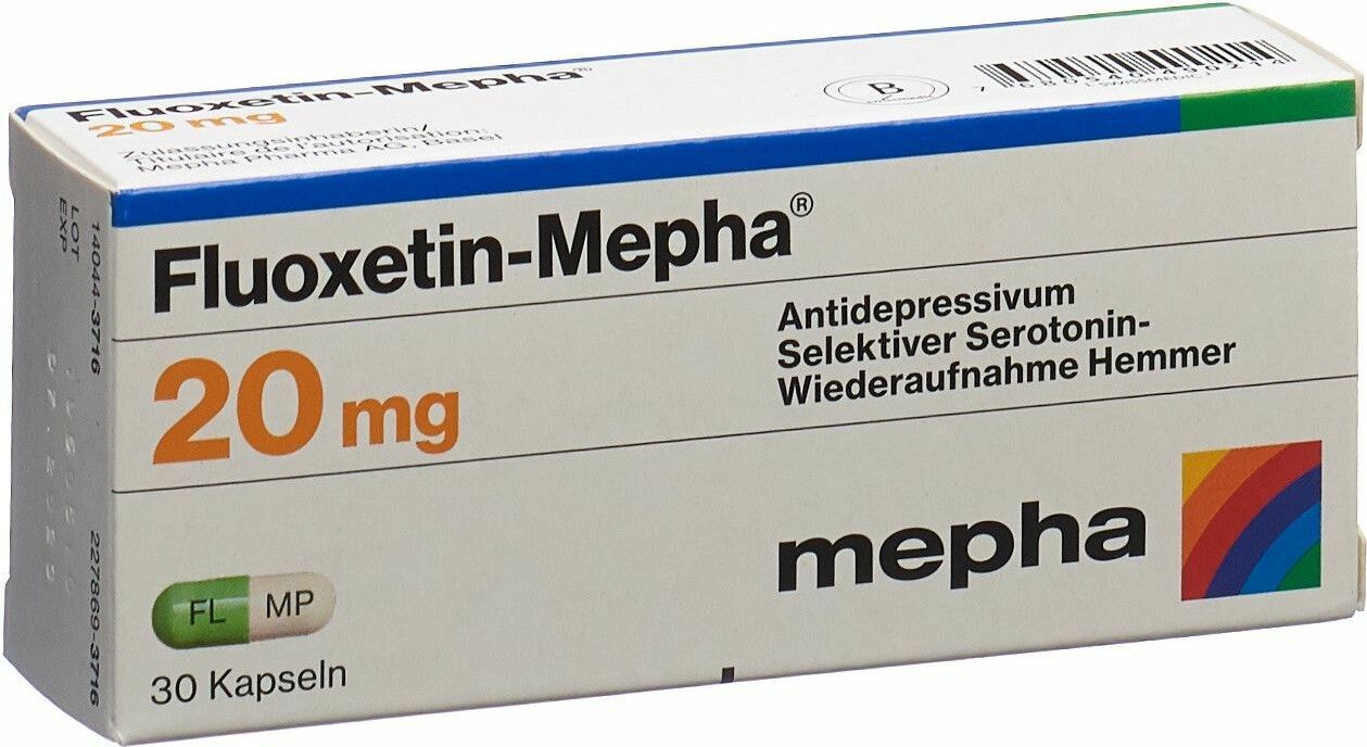 Fluoxetin Mepha Kapseln 20mg 30 Stück in der Adler Apotheke Fluoxetin Mepha Kapseln 20mg 30 Stück in der Adler Apotheke