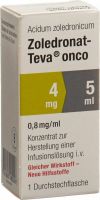 Produktbild von Zoledronat Teva Onco 4mg/5ml (neu) Durchstechflasche