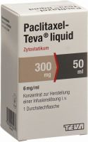 Produktbild von Paclitaxel Teva Liquid 300mg/50ml Durchstechflasche