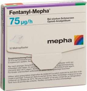 Image du produit Fentanyl Mepha Matrixpfl 75 Mcg/h 10 Stück