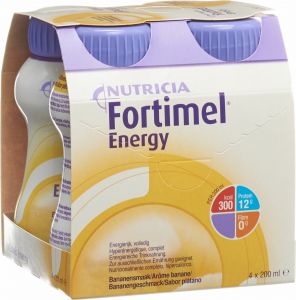 Produktbild von Fortimel Energy Liquid Banane 4x 200ml