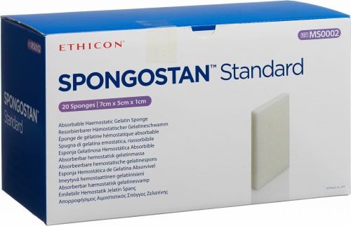 Spongostan Standard Resorbierbarer Hämostatischer Gelatineschwamm 7x5x1cm 20 Stück in der Adler ...