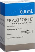 Produktbild von Fraxiforte 0.6ml Injektionslösung 10 Fertigspritzen 0.6ml