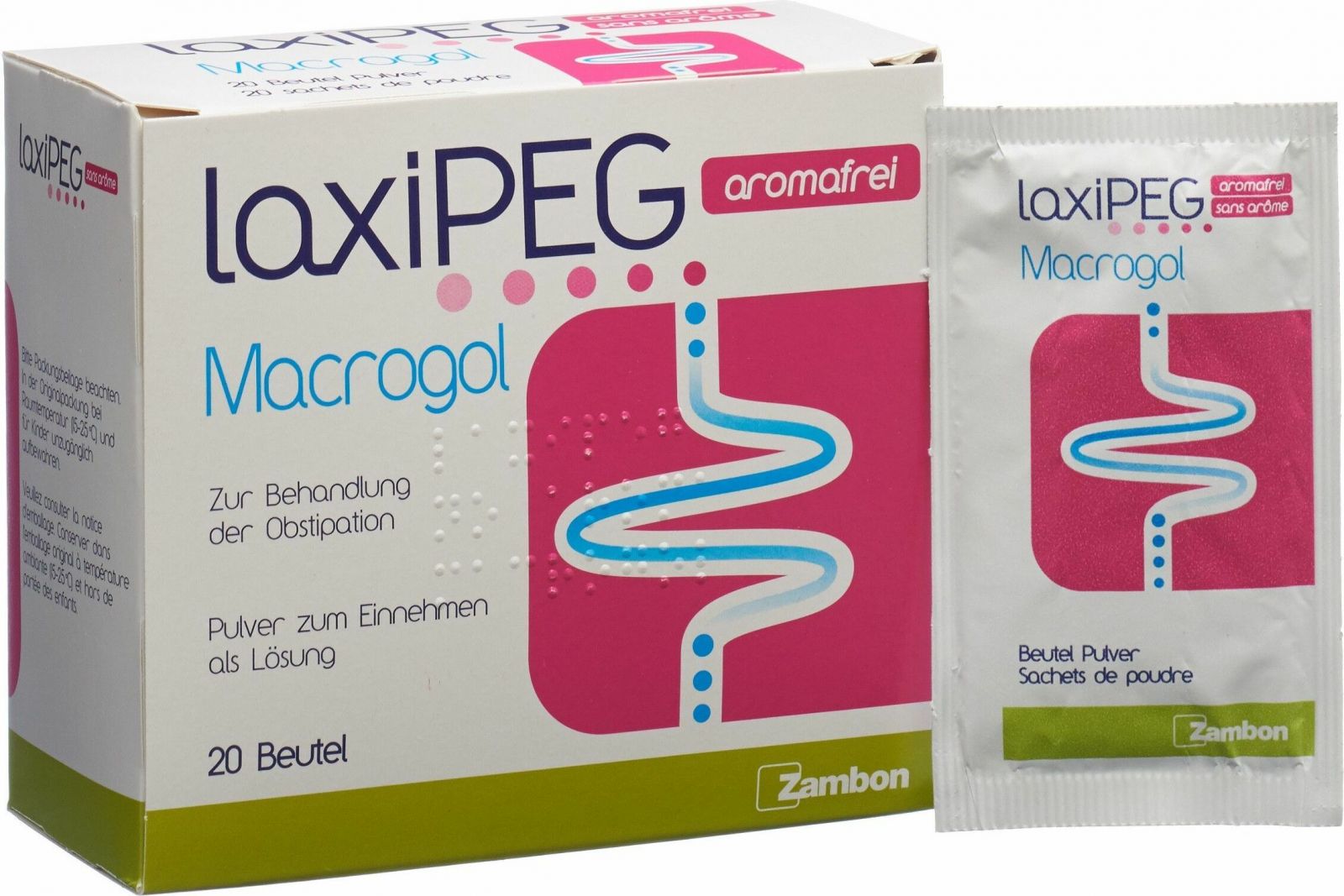 Laxipeg Pulver Aromafrei Muster Beutel 20 Stück in der Adler Apotheke