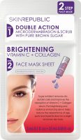 Produktbild von Skin Republic 2 Step Brigh Vit C+collagen Mask Beutel