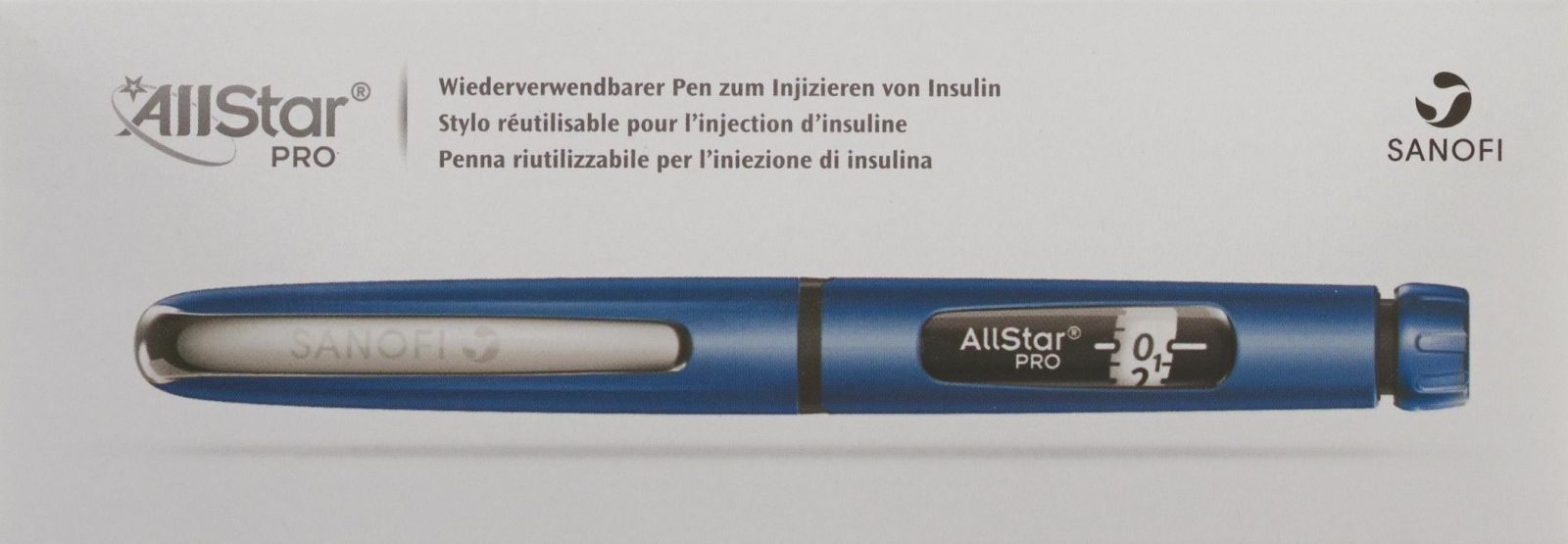 Allstar Pro Lantus/apidra/insuman Insulinpen Blau in der Adler Apotheke