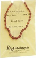 Image du produit Mainardi Bernstein Babykette Barock 32cm Silberverschluss