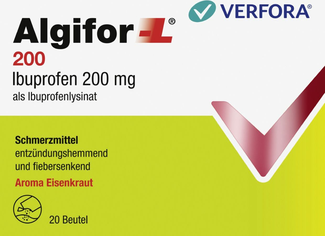Algifor-l Granulat 200mg (neu) Beutel 20 Stück in der Adler Apotheke