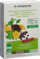 Product picture of Arkofluide Detox elderberry radish dandelion lemon organic ampoules 20 pieces