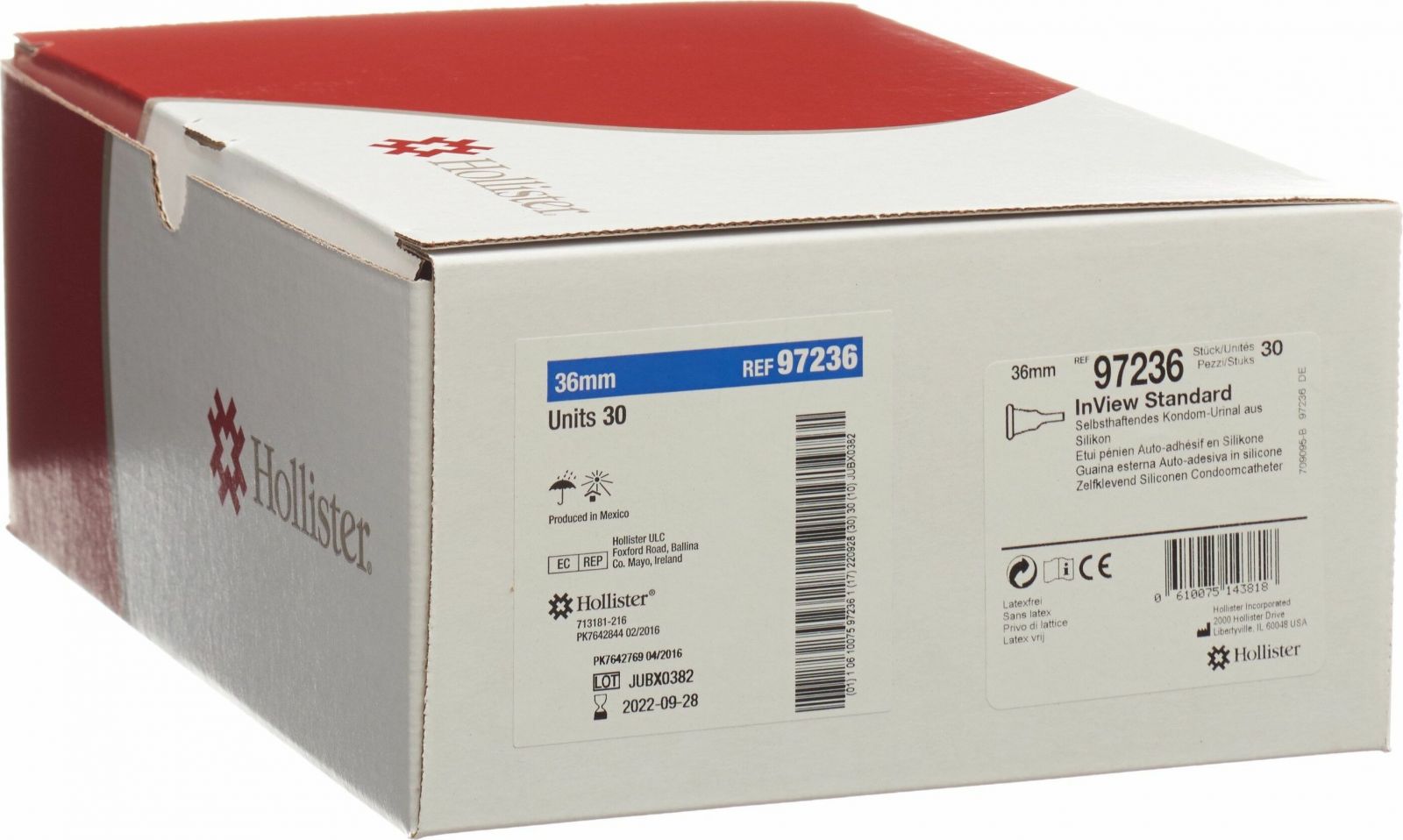 Hollister Inview Kondom Urinal 36mm Stand 30 Stück in der Adler Apotheke